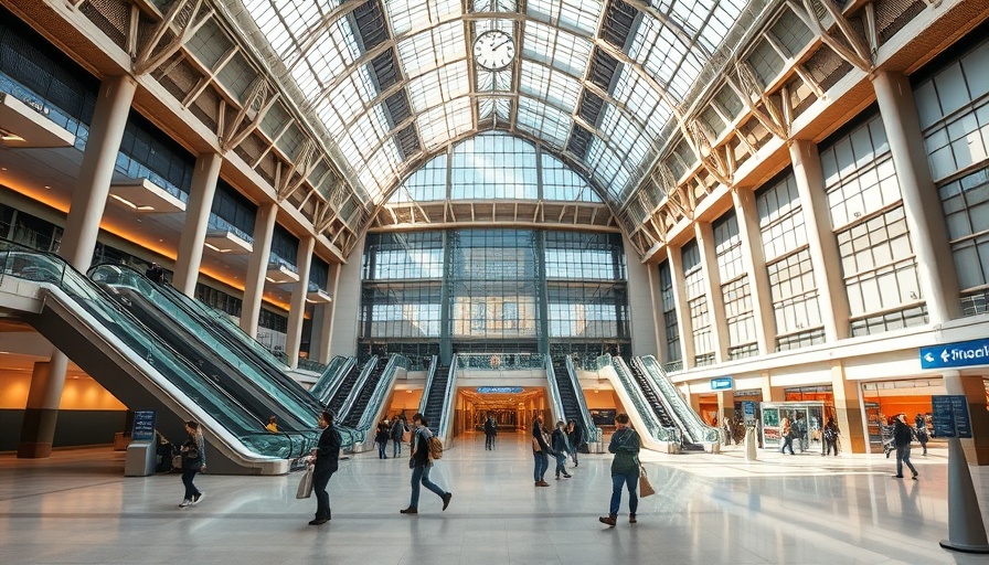 Modern Midtown bus terminal transformation with spacious design.