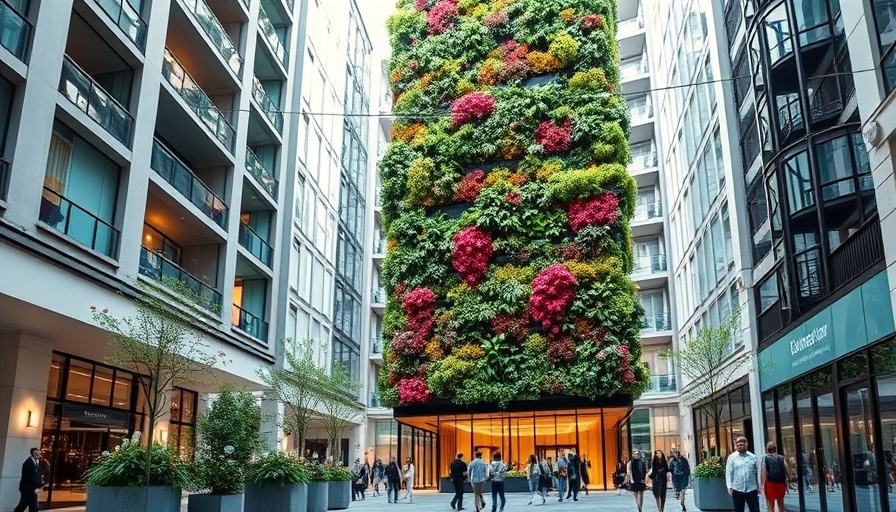 Creative agency TGG new HQ in Altrincham with green vertical garden.