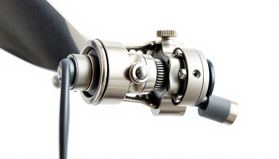 Detailed acrow prop clamp used in construction, close-up view.