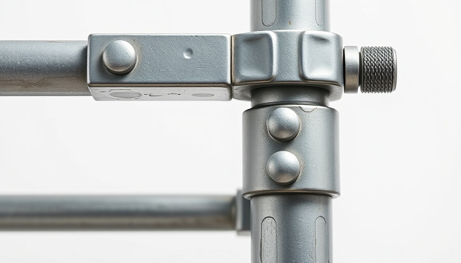 Metal scaffold clamp for scaffolding solutions.