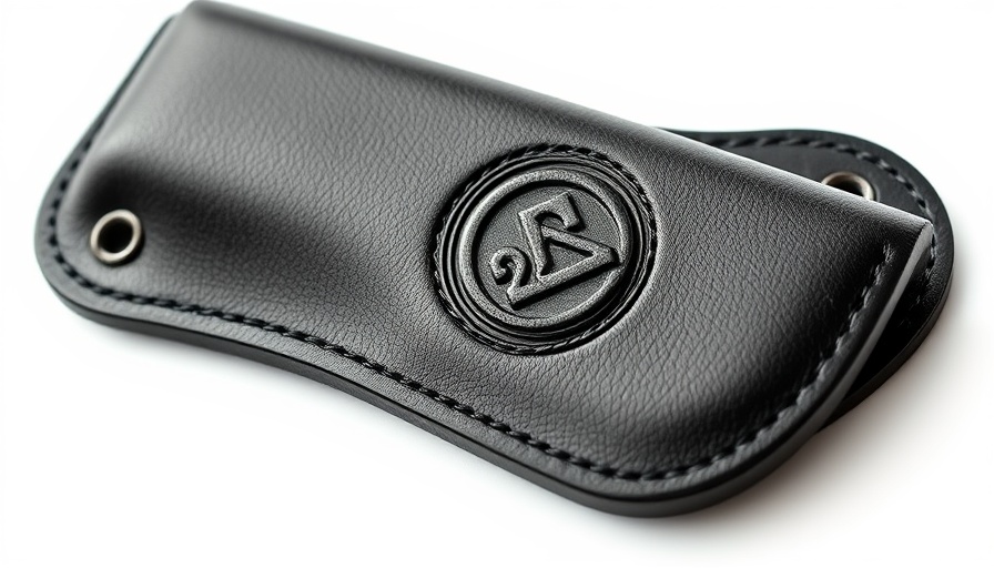 Detailed black leather tool holster, ideal for training for mobile scaffold operators.