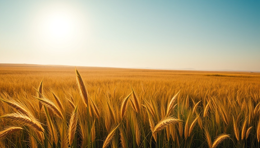 Sunlit field with tall grasses in vibrant landscape