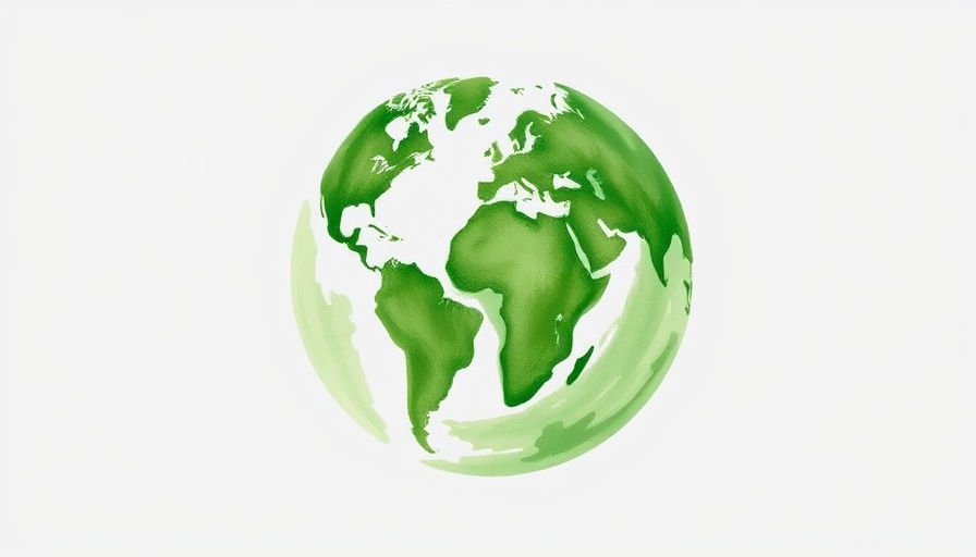Eco-friendly painted globe symbolizing sustainability