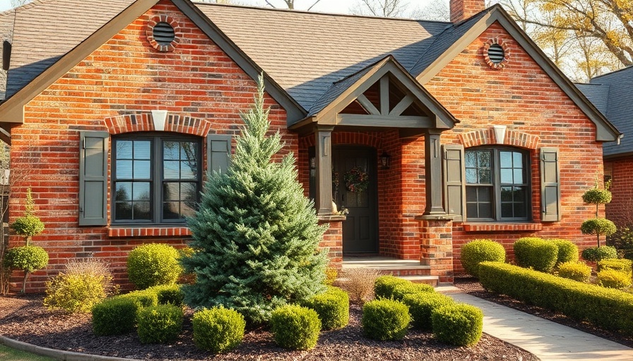 Charming home extension with brick exterior and lush garden