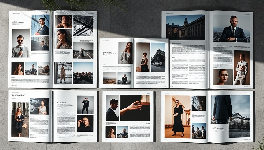 Customizable Adobe InDesign magazine layout with elegant pages