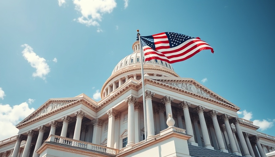 Take It Down Act related US Capitol building and flag waving.