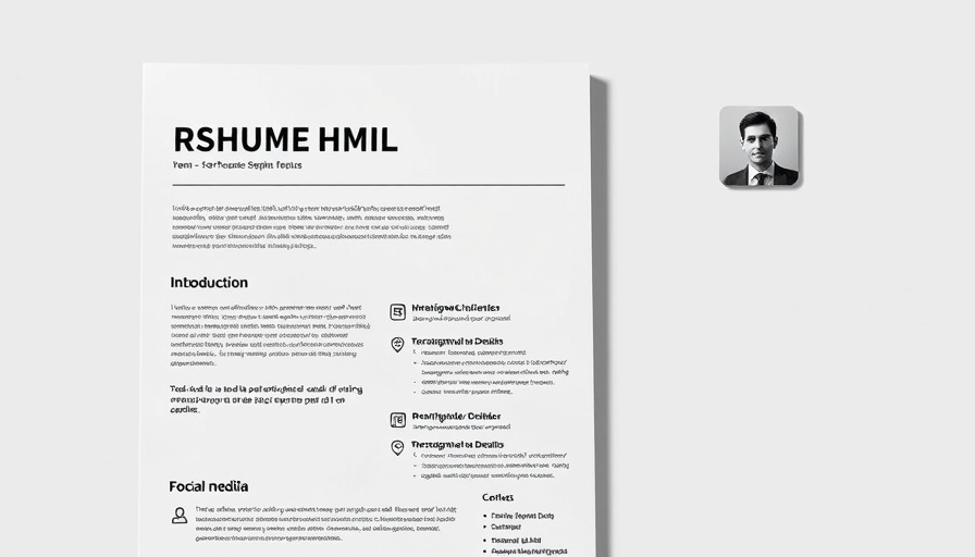 Minimalist social media cover image design template with resume details.