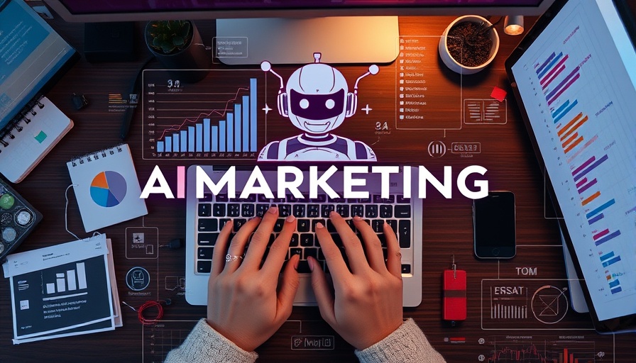 Chatbot marketing agency process with digital graphics and charts.