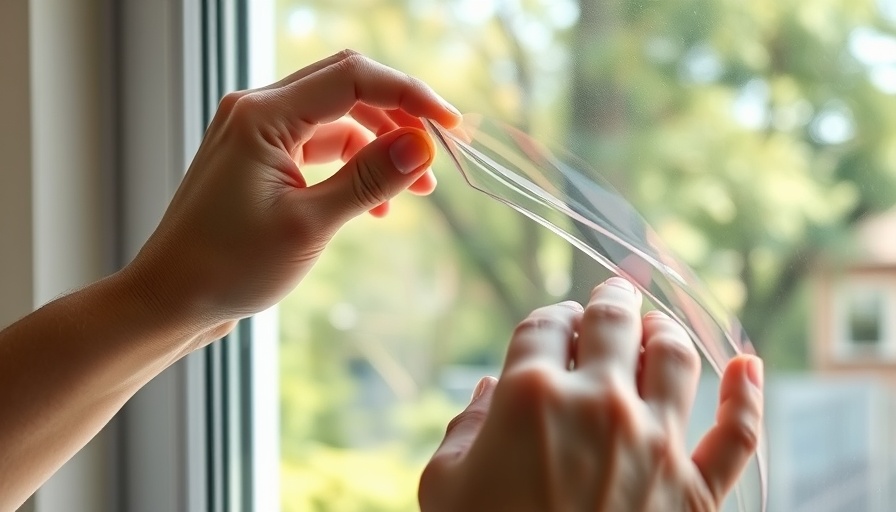 Applying window film to explain pros and cons of window tinting.