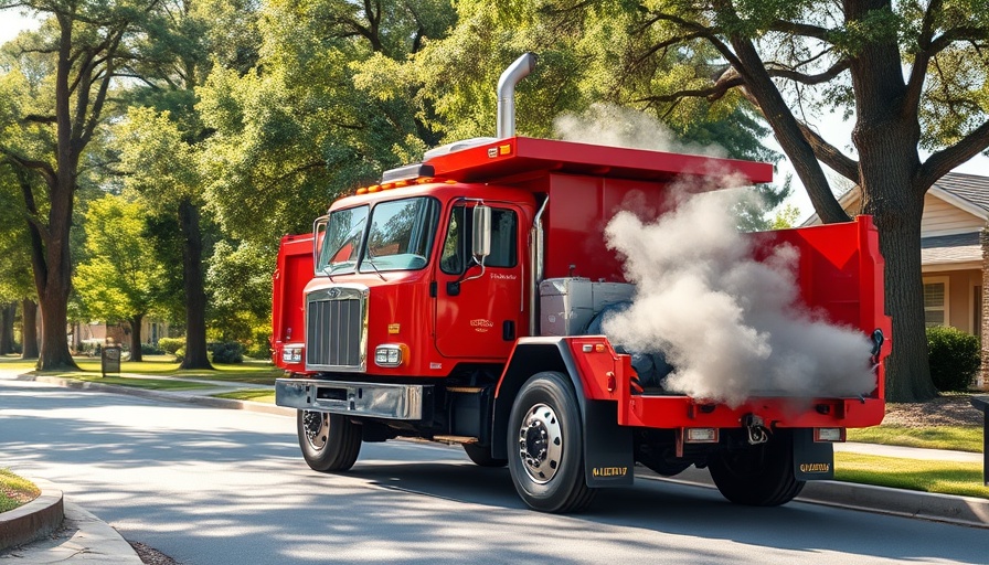 Driveway installation news updates with dump truck on site.