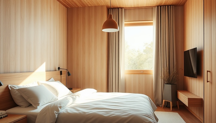 Minimalist design travel hotel room in Wren Twentynine Palms