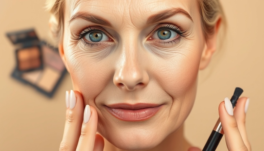 Makeup tutorials for mature skin focusing on contour for over 40s.