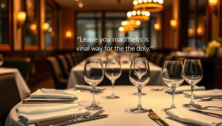 Elegant restaurant setup illustrating tariffs and supply chain challenges.