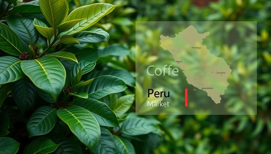 Peru coffee production rebound visualizes 2025 market report over coffee plantation.