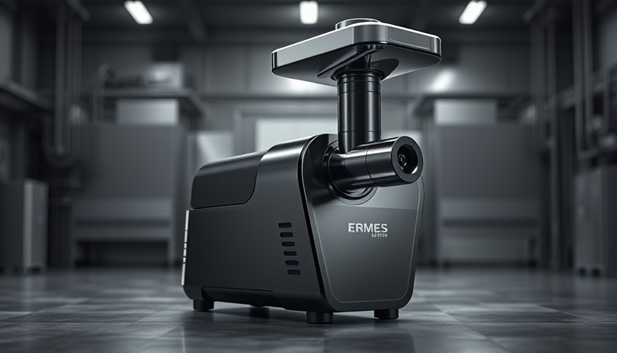Ermes Dual Grinder with digital display in industrial setting.