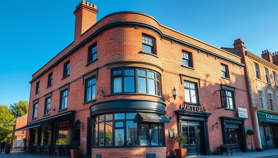 Charming brick pub, popular for food and drink, with outdoor seating.