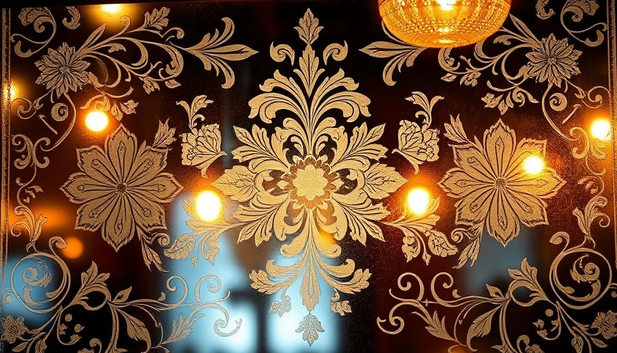 Vintage etched glass panel with ornate designs in pubs