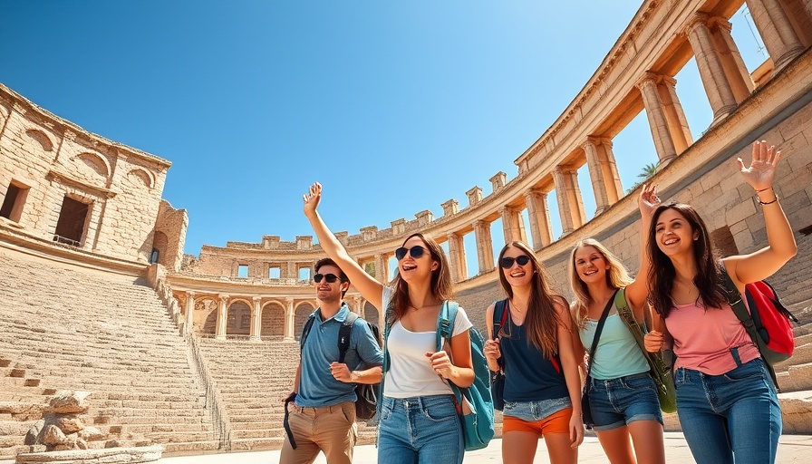 Exploring ancient sites with free tours from budget hostels.