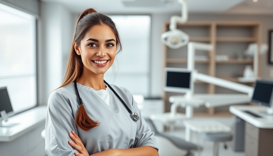 Best dentist for family dental care, smiling professional in modern office.