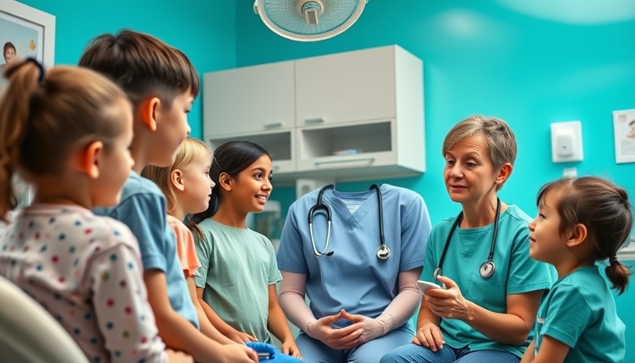Best dentist for family dental care educating children in a modern clinic.