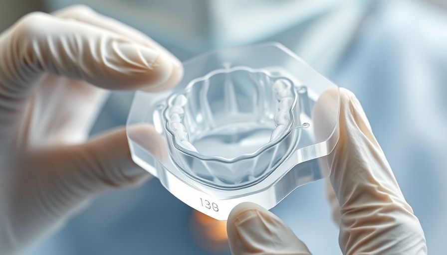 Dental mold illustrating injection molding technique in dentistry