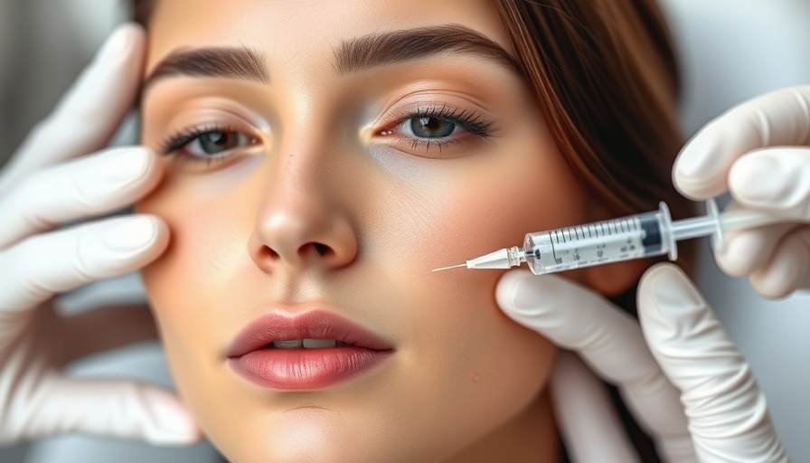 Young woman receiving cellulose-based dermal filler injection.