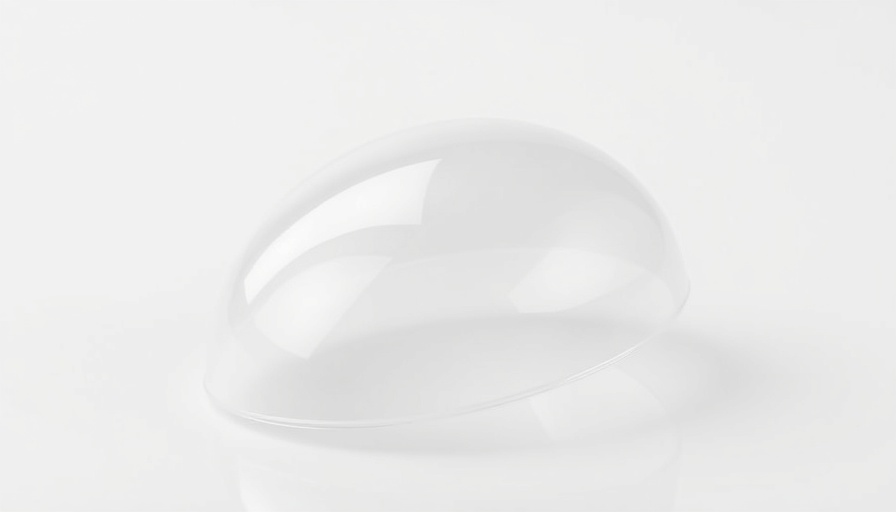 New breast implant options for reconstruction, transparent silicone, glossy.