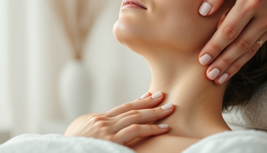 Woman receiving lymphatic drainage massage in a serene spa setting.