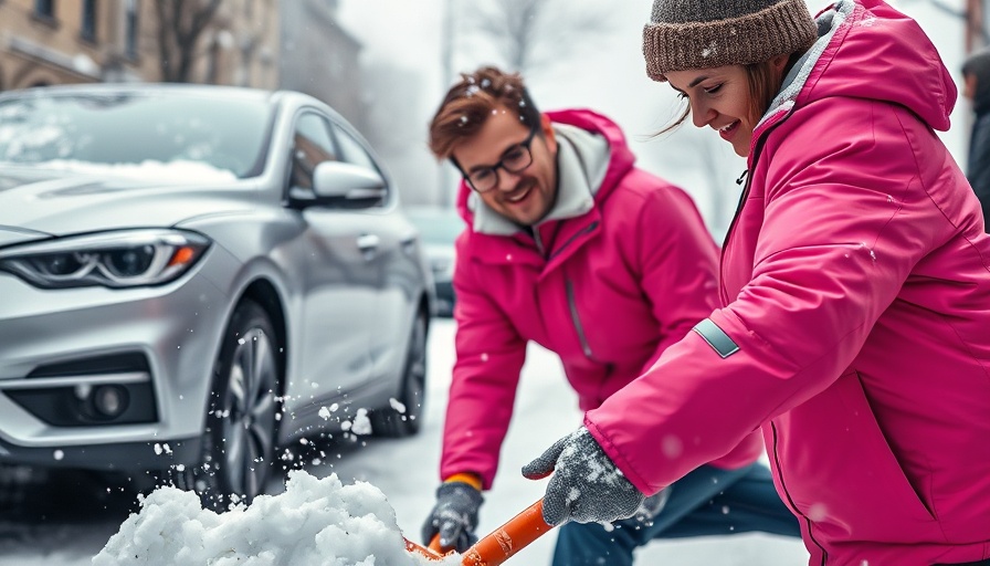 How cold weather affects your body: person shoveling snow.
