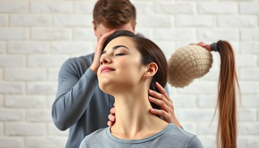 Chiropractor aligning a woman's neck for sports injury care.