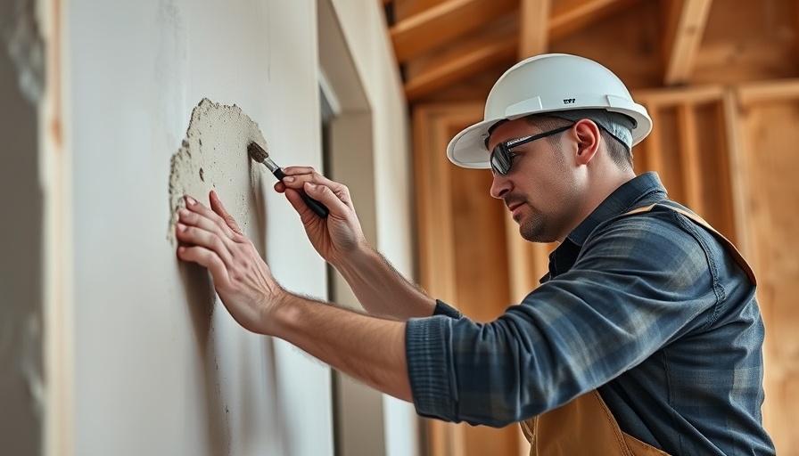 Skilled worker applying silicone rendering to a building wall.