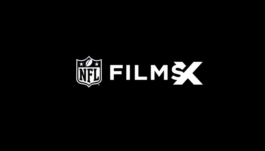 NFL Films and X logos on black background, sports engagement.