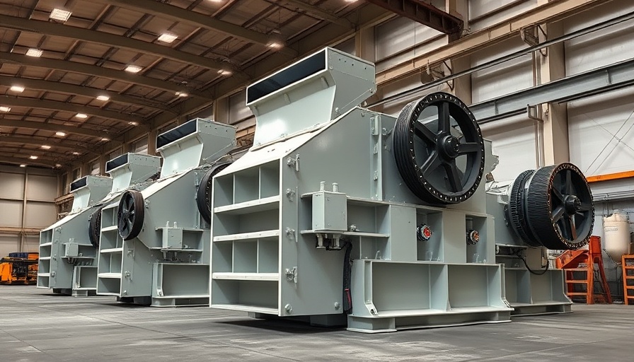Upgraded jaw crushers in a modern warehouse setting.