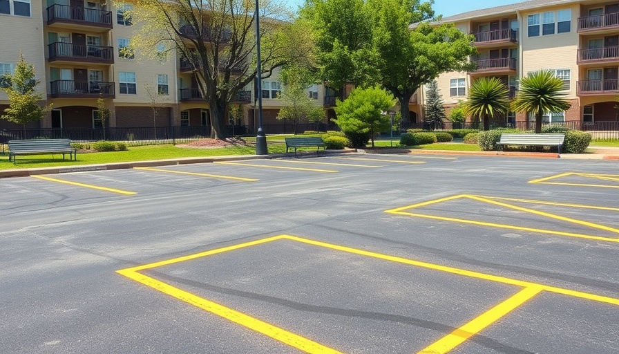 Driveway installation news updates: newly paved parking lot with handicap spots.