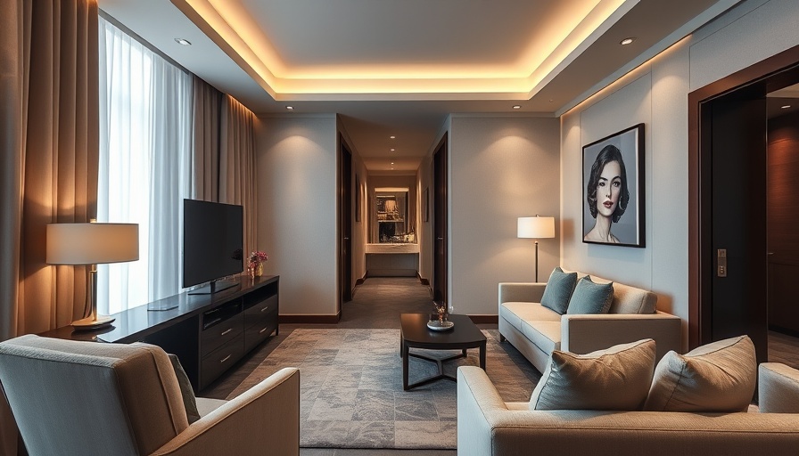 Elegant luxury hotel room in Ottawa with modern decor.