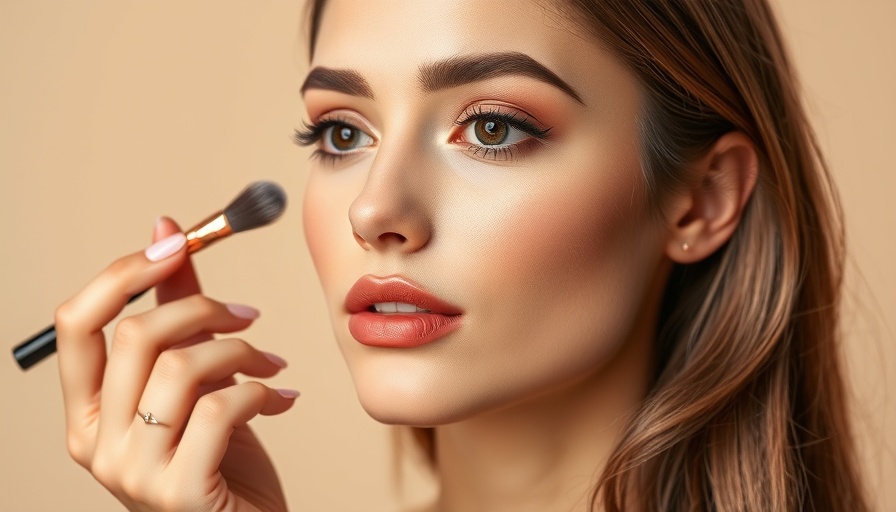 Woman demonstrating makeup application for beginners, best makeup tutorials for beginners.
