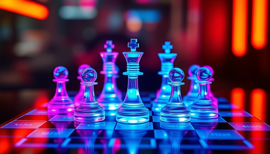 Futuristic glass chess set on digital board symbolizing PPC strategies for SaaS.