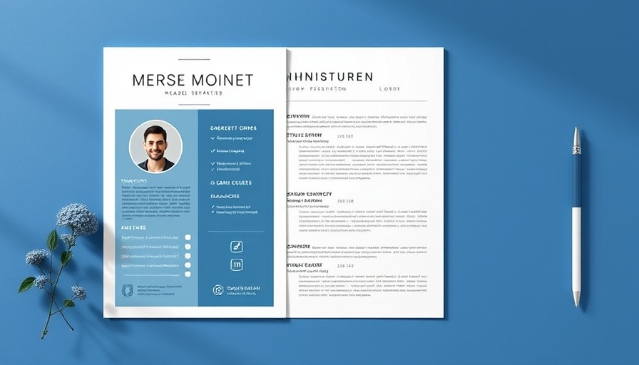 Minimalist Adobe InDesign resume template with elegant layout.