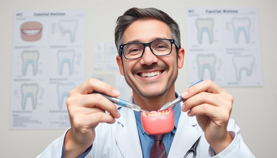 Dentist explaining All-on-4 dental implants overseas