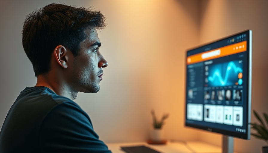 Contemplative young man reviewing high-growth product categories for affiliate marketing.