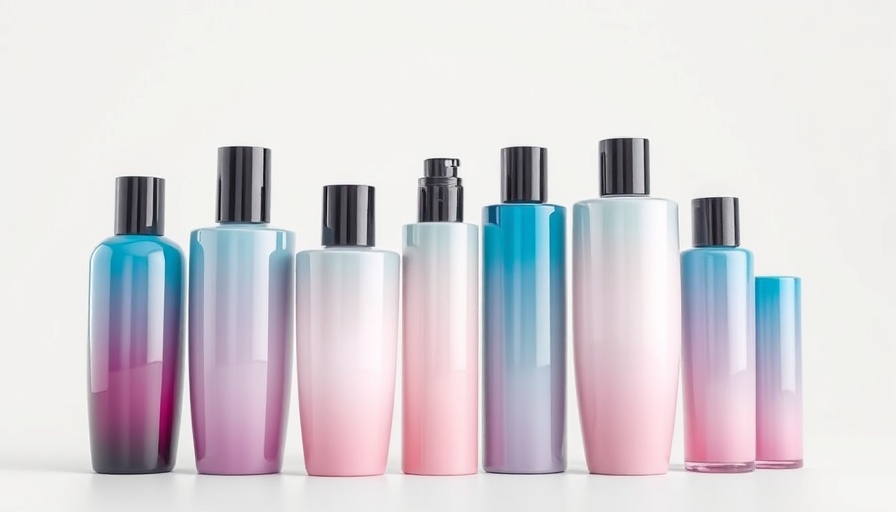 Victoria Beckham Colour Wash Blush sleek bottles with gradient colors.