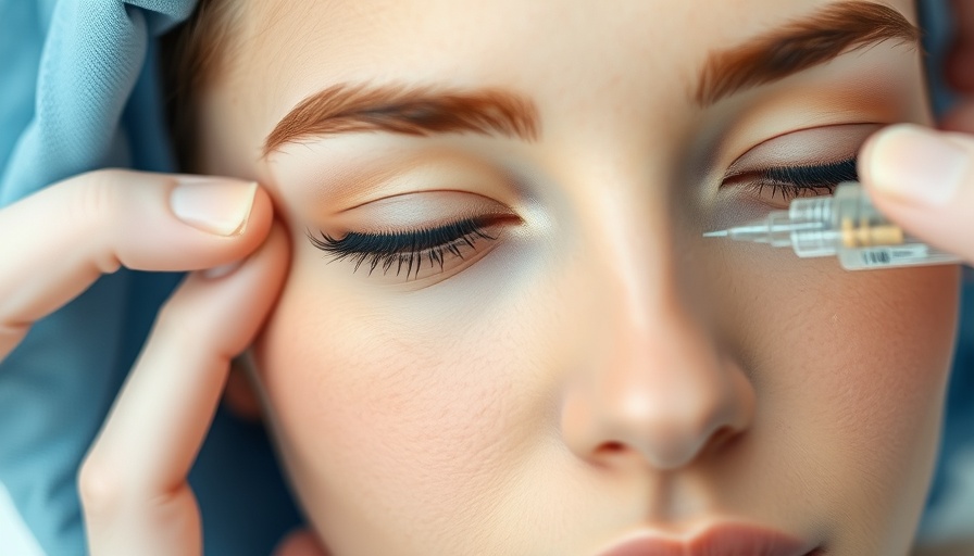Facial volume loss treatment injection procedure in clinical setting.