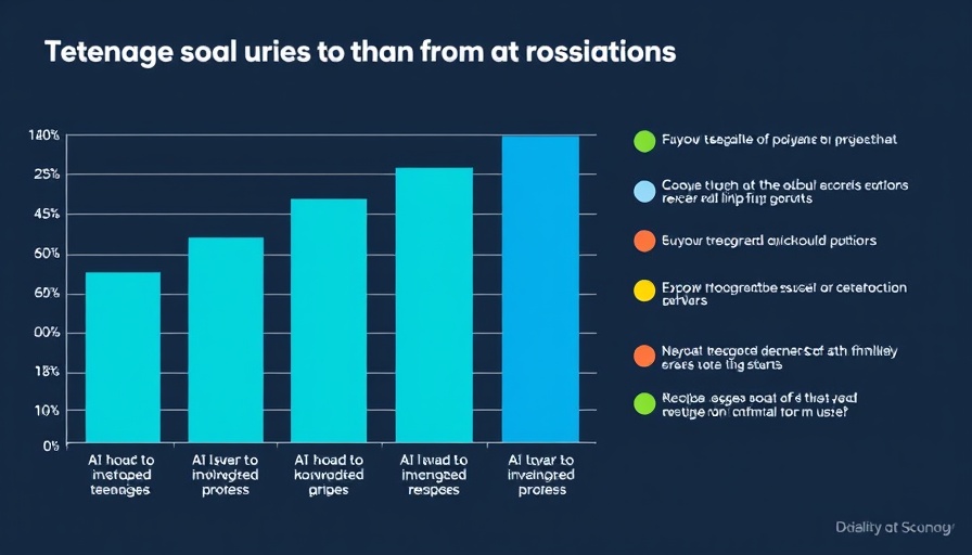 Colorful bar chart showing teenage use of AI chatbots for social interaction.