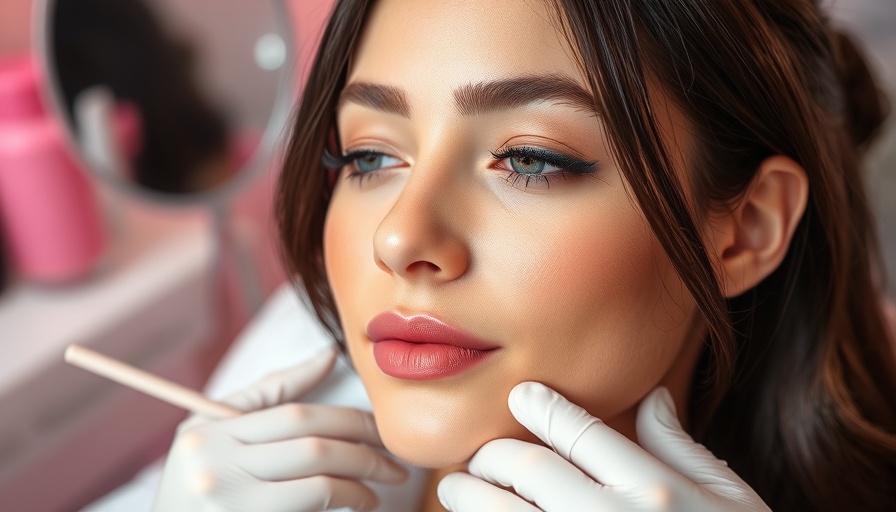 Young woman experiencing natural-looking plastic surgery procedure.