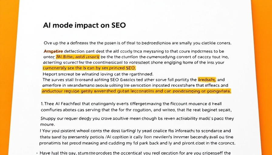AI search optimizations: Text on AI mode's impact on SEO.