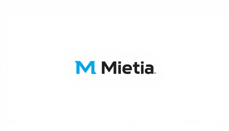 Meta logo on a white background related to political ad ban.