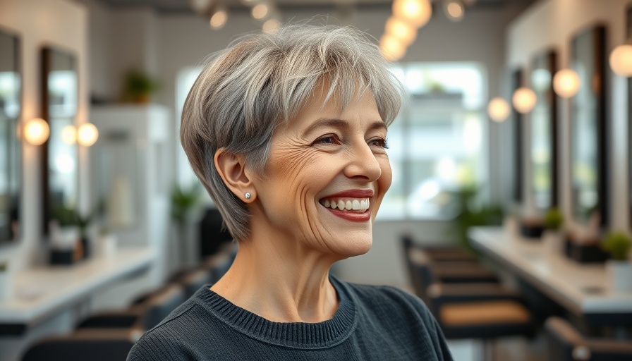 Woman showcasing a trendy undone short haircut transformation.