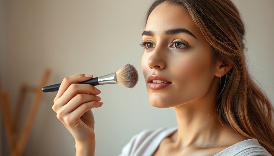 Best makeup tutorials for beginners: woman demonstrates makeup application.