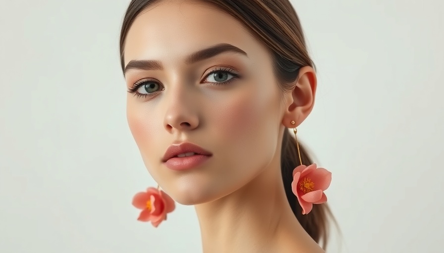 Kulfi Beauty product launch in UK with elegant portrait