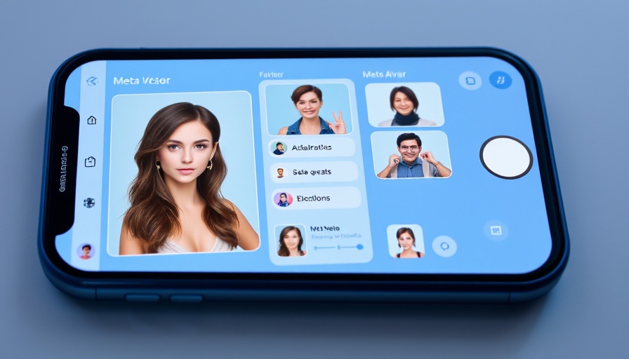 Customizable Meta avatars shown in a mobile app interface.